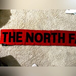 The North Face Vibrant Red and Black Scarf